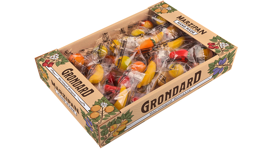 Марципановые фрукты Ассорти Grondard